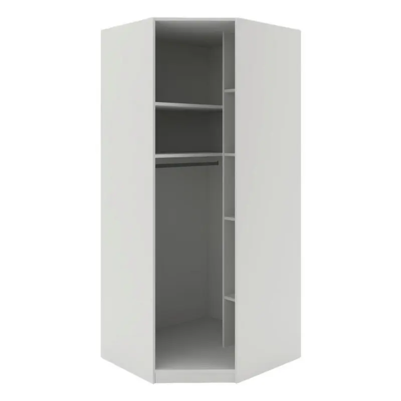 Eckschrankkorpus 91cm Unit Weiß