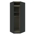 Möbelix Eckschrankkorpus 91cm Unit Anthrazit