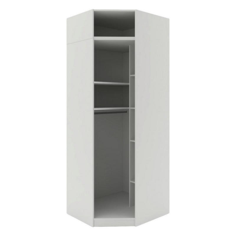 Eckschrankkorpus 91cm Unit Weiß