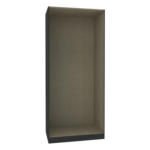 Möbelix Kleiderschrankkorpus 91cm Unit Anthrazit