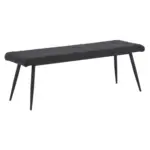 Möbelix Sitzbank Gepolstert, Anthrazit/schwarz Porto 140 Cm