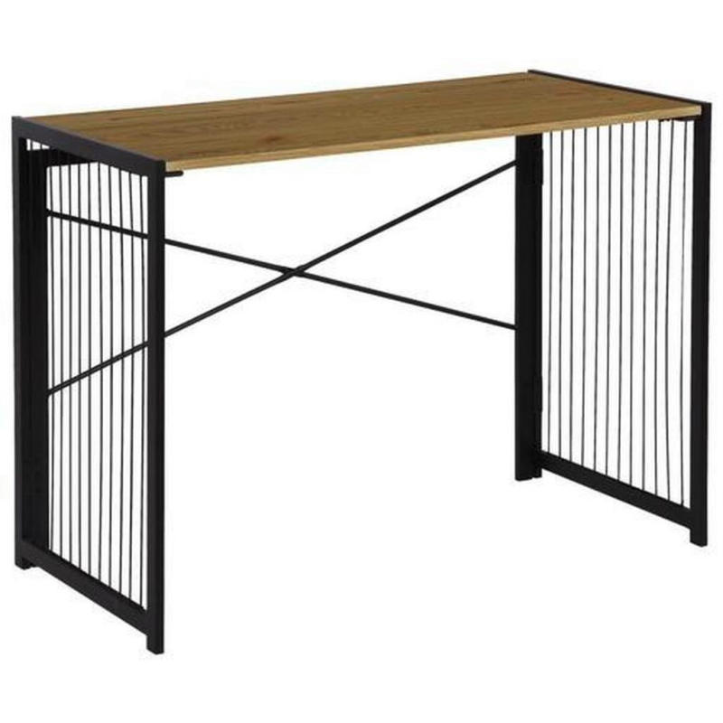 Schreibtisch Klappbar B 100cm H 75cm, Klapp, Eiche/Schwarz