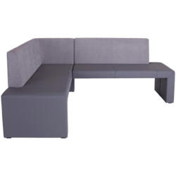 Eckbank Grau Webstoff Valun Ii 160x203 Cm