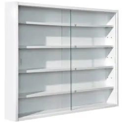 Hängevitrine Compilati B: 80cm Weiß Mit Sicherheitsglas
