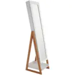 Möbelix Schmuckschrank Levi Weiß H: 142 Cm Stehend, Spiegel