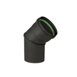 Möbelix Ofenrohr Knie 45 Grad Ø 8 cm Schwarz Keramikbeschichtet