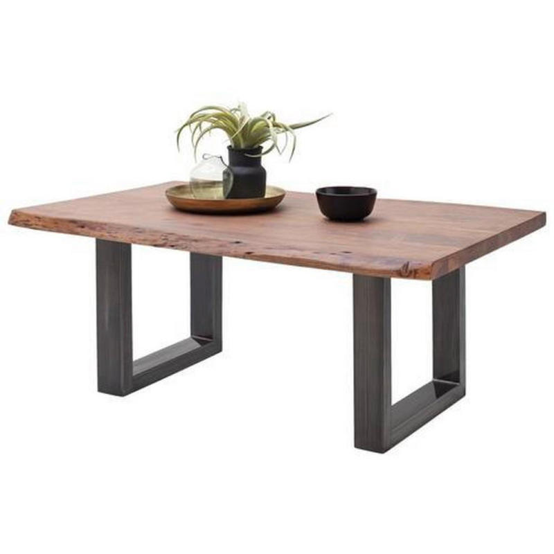 Couchtisch Holz Massiv Cartagena Walnuss/nickelfarben