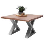 Möbelix Couchtisch Holz Mit Massiver Tischplatte Cartagena, Akazie