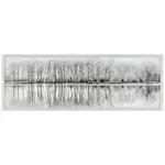 Möbelix Glasbild Alena Bäume Schwarz/weiß, 107x37 Cm