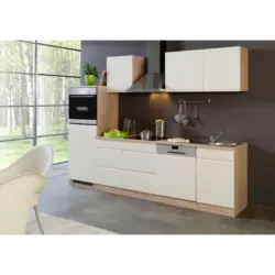 Küchenzeile Cardiff Ohne Geräte 280 Cm Creme