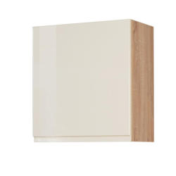 Küchenoberschrank Cardiff 50cm Creme/eiche Dekor 1 Drehtür