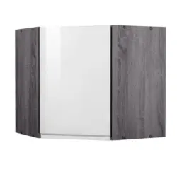 Eckoberschrank Cardiff 60 Cm Weiß/vintage 1 Drehtür