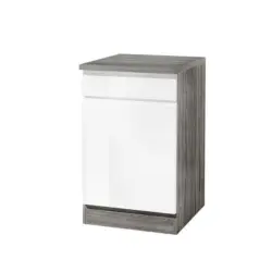 Küchenunterschrank Cardiff 50 Cm Weiß/vintage Mit Lade