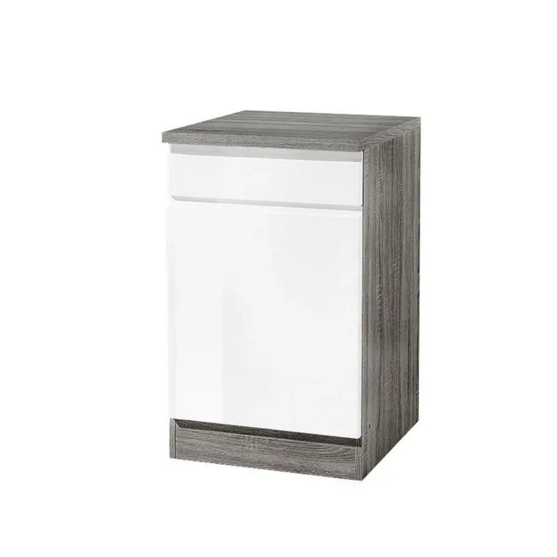 Küchenunterschrank Cardiff 50 Cm Weiß/vintage Mit Lade