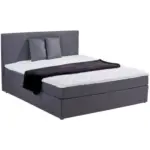 Möbelix Boxbett mit Topper 200x200 cm Carolina Grau
