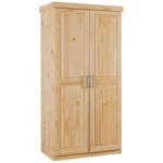 Möbelix Drehtürenschrank Massiv 95cm Leon, Kiefer