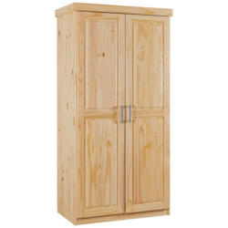 Drehtürenschrank Massiv 95cm Leon, Kiefer