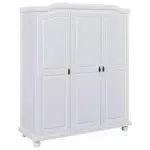 Möbelix Drehtürenschrank Massiv 150cm Bastian, Weiß