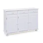 Möbelix Kommode Echtholz Massiv B 130cm Livo, Weiß