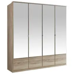 Drehtürenschrank Mit Spiegel 180cm Imago, Sägerau Dekor