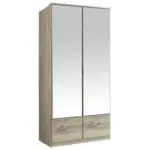 Möbelix Drehtürenschrank Mit Spiegel 90cm Imago, Sägerau Dekor