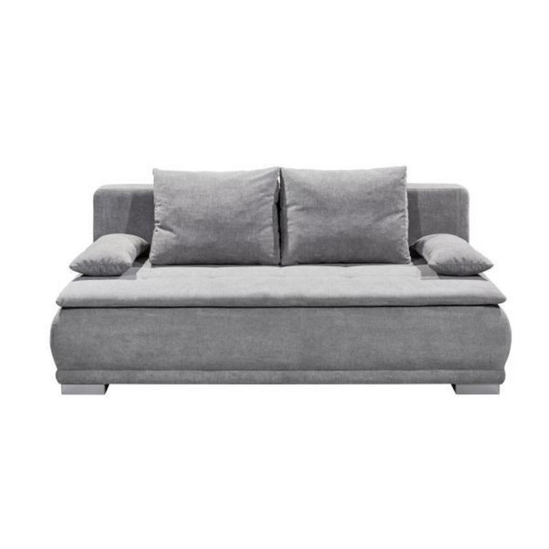 Schlafsofa mit Bettkasten und Kissen Luigi, Webstoff