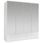 Möbelix Drehtürenschrank Mit Spiegel 180cm Imago, Weiß