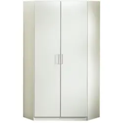 Eckschrank B: 95 cm Osaka, Weiß