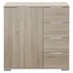 Möbelix Kommode 81cm Nadja, Sägerau Eiche Dekor
