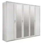 Möbelix Drehtürenschrank Mit Spiegel 225cm Nadja, Weiß