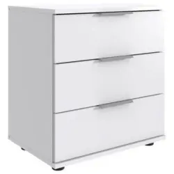 Nachkästchen Weiß H: 58 cm Nadja