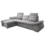 Möbelix Ecksofa mit Schlaffunktion Nalo Longchair, Webstoff