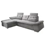 Möbelix Ecksofa mit Schlaffunktion Nalo Longchair, Webstoff