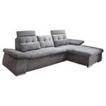 Möbelix Ecksofa mit Schlaffunktion Nalo Longchair, Webstoff