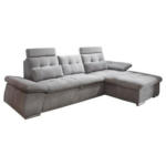 Möbelix Ecksofa mit Schlaffunktion Nalo Longchair, Webstoff