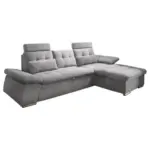 Möbelix Ecksofa mit Schlaffunktion Nalo Longchair, Webstoff