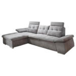 Möbelix Ecksofa mit Schlaffunktion Nalo Longchair, Webstoff