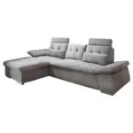 Möbelix Ecksofa mit Schlaffunktion Nalo Longchair, Webstoff