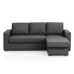 Möbelix Ecksofa mit Schlaffunktion + Bettkasten Cristiano Lederlook