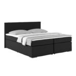 Möbelix Boxspringbett Mit Topper 180x200 Nero, Schwarz