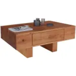 Möbelix Couchtisch Mit Lade Nature, Wildeiche Dekor