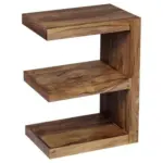 Möbelix Beistelltisch Holz E-förmig Mumbai, Sheeshamholz
