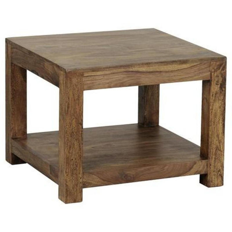 Couchtisch Holz Massiv Mit Ablageplatte Mumbai, Sheesham