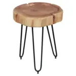 Möbelix Beistelltisch Mit Holzplatte Bagli Akazie/schwarz