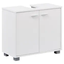 Waschbeckenunterschrank B: 60 Cm Weiß