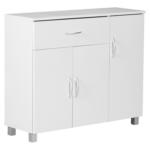 Möbelix Sideboard Dekor Mit 3 Türen 90 Cm Jarry Weiß