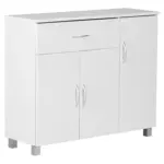 Möbelix Sideboard Dekor Mit 3 Türen 90 Cm Jarry Weiß