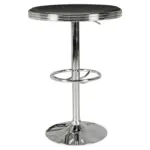 Möbelix Bartisch Rund American Diner Ø 60 Cm Schwarz Bis Ca. 30 Kg