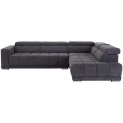 Ecksofa mit Relaxfunktion Hogan Ra, Grau