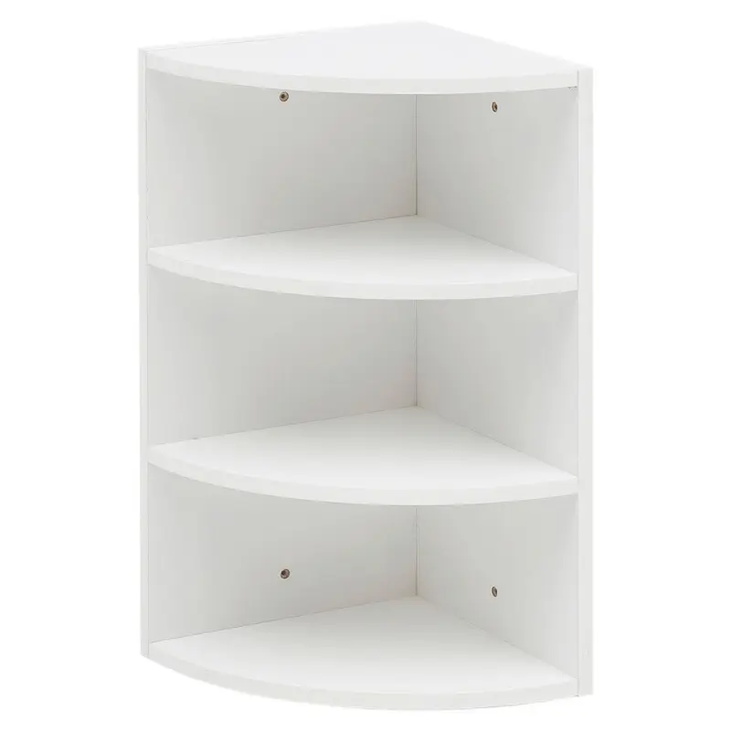 Eckregal B: 30 Cm Weiß Lackiert